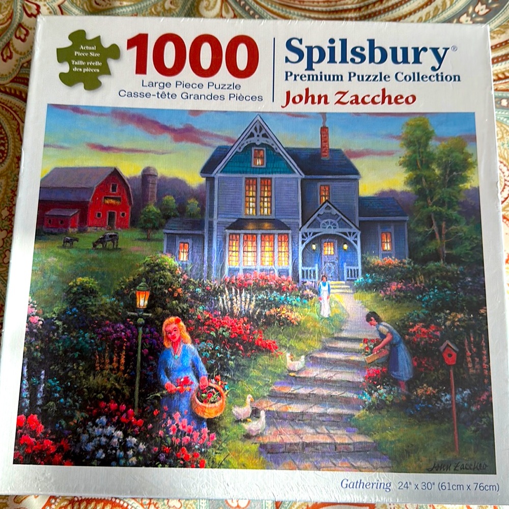 Spilsbury 1000 piece John Zaccheo large piece puzzle new in the box.